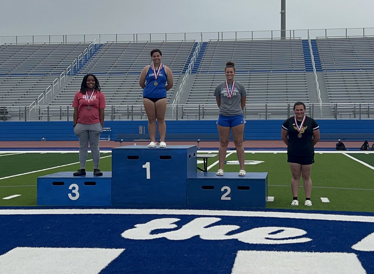 CHSGirlsTrack_'s tweet photo. Zaraiya Lee placed 3rd in discus at our district meet today and will advance to area next week! Congratulations Z! https://t.co/3xCGxlhvRd