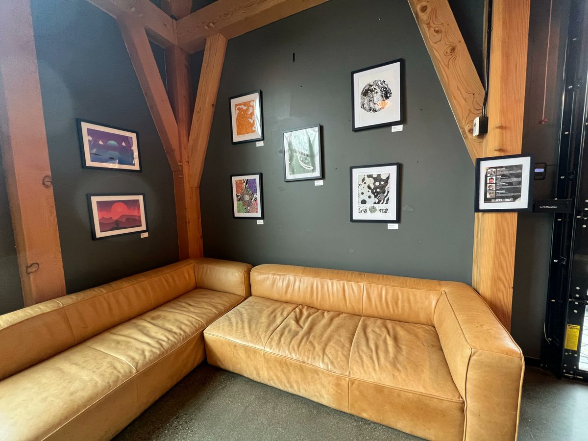 Want to check out our student's artwork? Head over to Revolution Hall in Lexington (<a href="/cfhrevolution/">revhalllexington</a>) til end of April to view the digital print work of our Design and Visual Communications seniors on display. #MinutemanHS #DesignandVisualCommunications #CareerTechnicalEducation