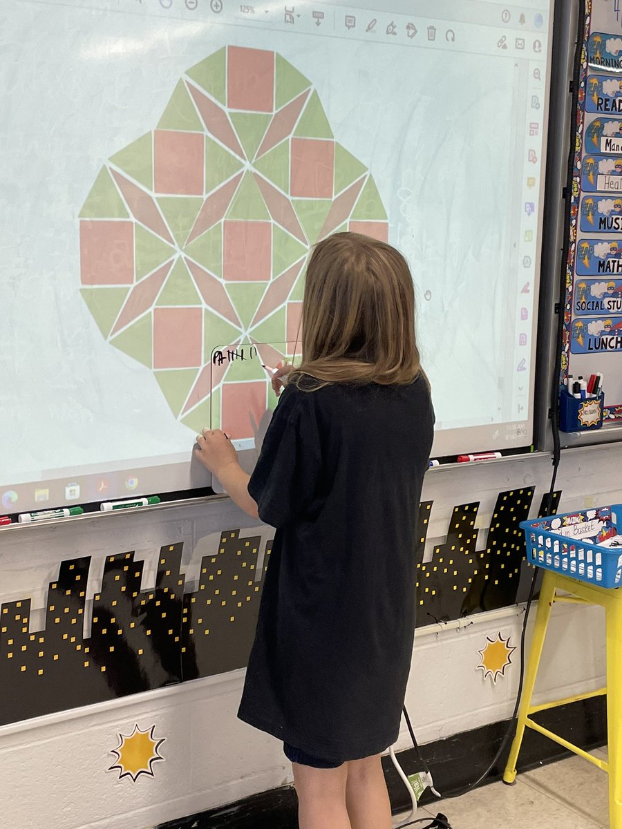 MrsNunn209's tweet photo. Pattern block task cards and tesselations in math today. Can you identify the pattern? π·π‘πΊππ»#mathrocks #taskcardfun #whatcomesnext @PrincipalFoley @MrsCheryl_B #SouthwoodSeahawks @OldBridgeTPS https://t.co/KE8ixitnBF