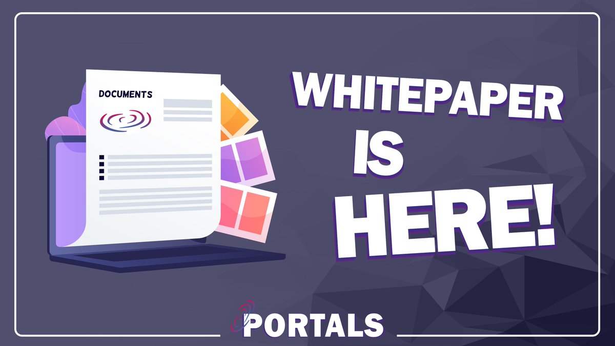 The Whitepaper is finally released!📃
As promised, our Discord will launch tomorrow at 7pm UTC+2!🔥

🎁RT, follow and tag 2 friends. 5 OG Roles are up for grabs!🎁

portal-finance.gitbook.io/whitepaper/

#AVAX #DeFi #GameFi #passiveincome #Crypto