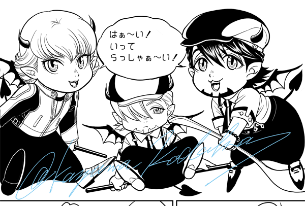 作画コストがかかる、ちびたちφ三φ(;3」∠)_ 