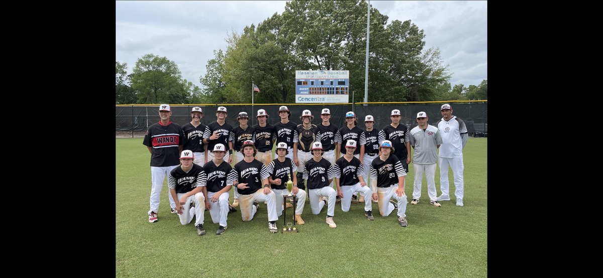 BaseballHanahan's tweet image. Congratulations to @wando_baseball for winning the JV H.I.T Championship!!
