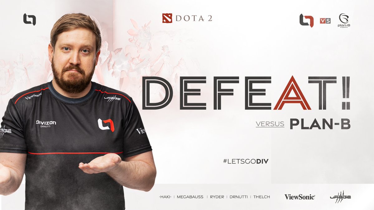 Wow. We lose 0-2 but this was exciting for everyone involved. Some great games of Dota 😍🔥

GGWP to <a href="/planBesports/">plan-B esports</a> and good luck in the final 👊

We are gonna play for 3rd place on the first of May ⚔

#LETSGODIV | #ESLMeisterschaft