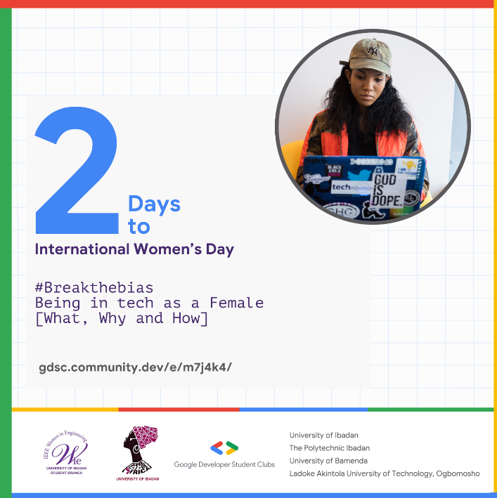gdg_ui's tweet photo. It's about to go down on Saturday!!!!
@wie_uisb @gdsc_bramenda @gdsc_lautech @scaunibadan @gdsc_polyibadan
#IWD22 #gdscui #scaui #wieui #gdsclautech
#DeveloperStudentClub #GDSCSSA #GDSCUI https://t.co/sMH3qYojAr