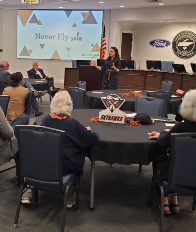 utmsomerville's tweet photo. Thank you to all who came to celebrate the Dolores Gresham Scholarship. Our appreciation for your generosity over the years has not gone unnoticed. It takes a village… this is our village. #utm #scholarship #opportunity #endowment #educationiskey #utmartin #goskyhawks https://t.co/lnujaBPRWU