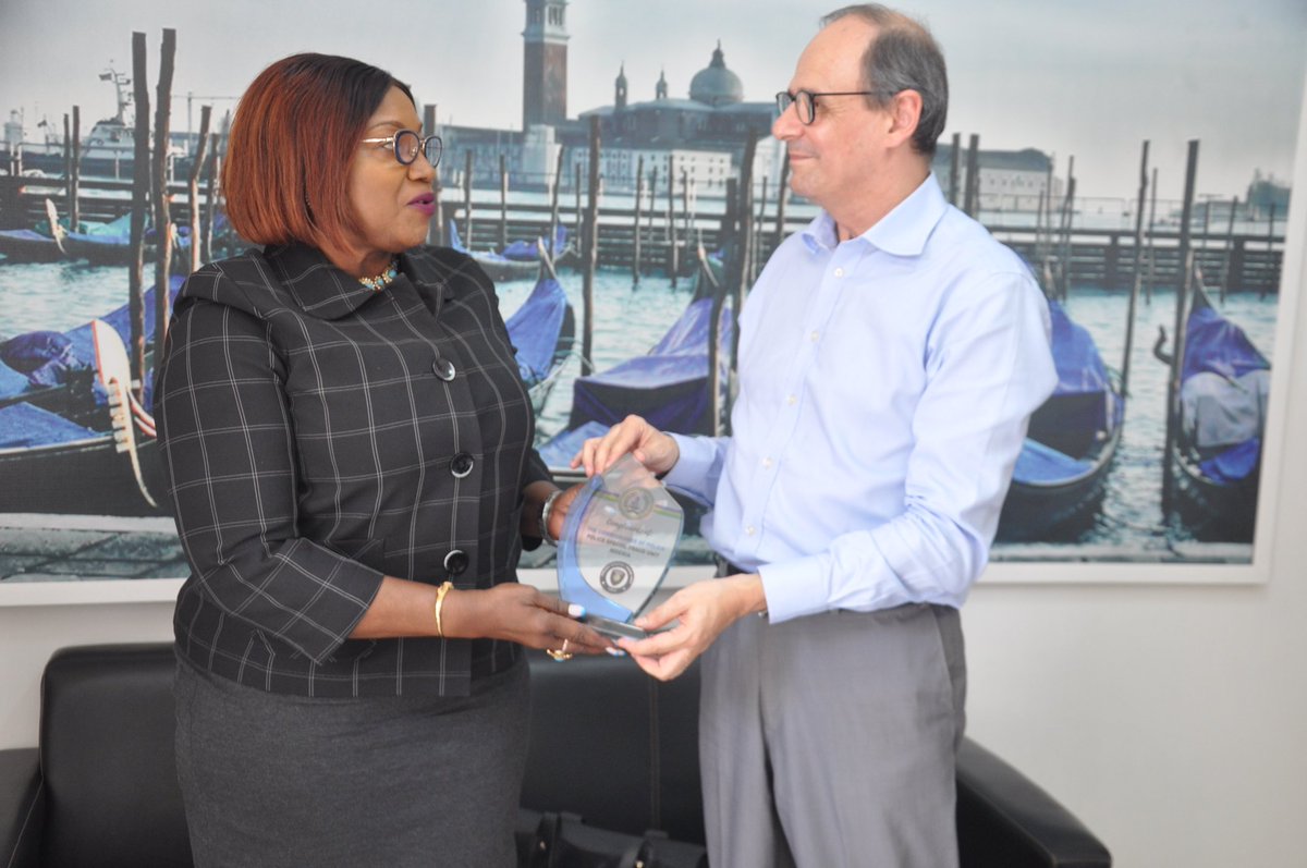 CP-PSFU, CP Anyasinti Josephine Nneka with Italian Consul General, Maurizio Busanelli during today's Courtesy Visit Thursday 14th April, 2022