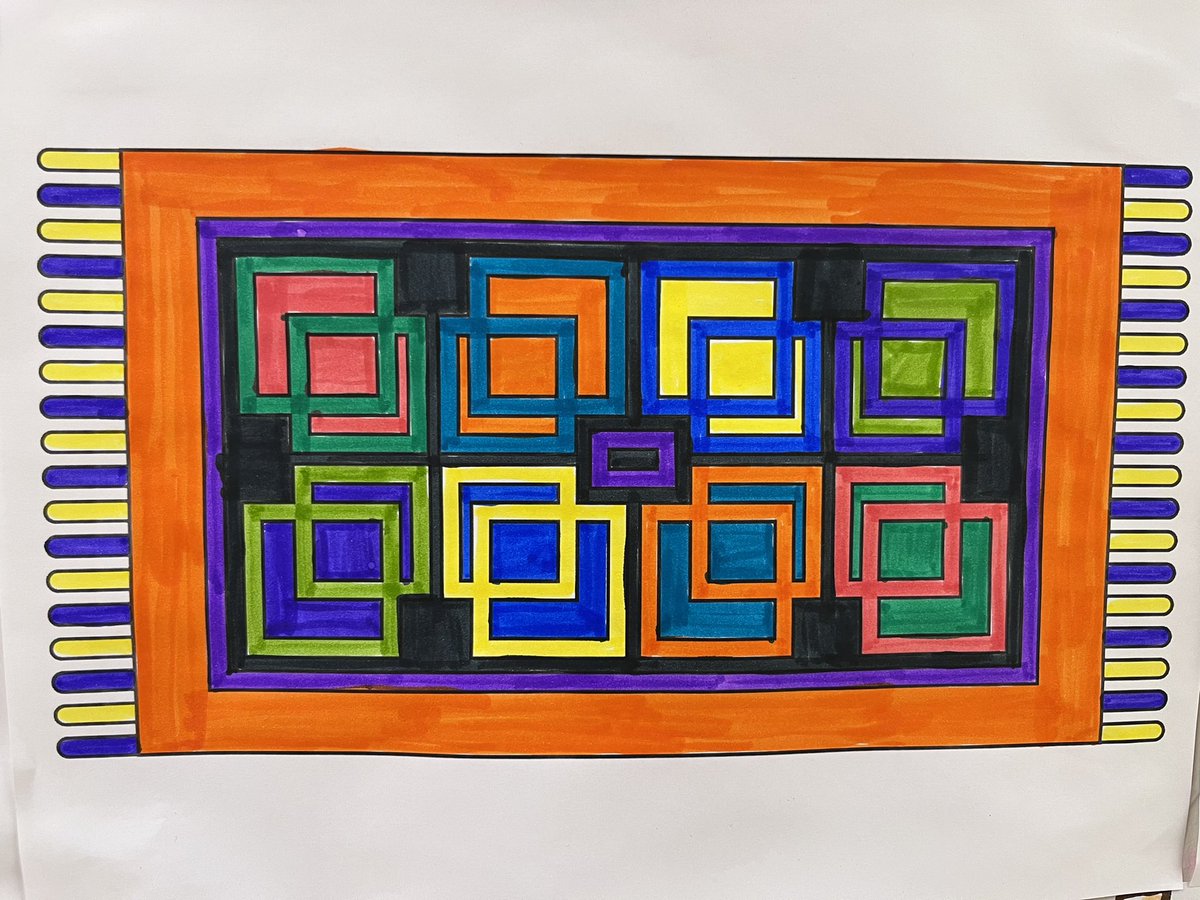 HiltonCSDFrench's tweet photo. 5th and 6th grade World Language students learned about Semana Santa in Guatemala this week! They learned about the Easter week processions, alfombras, food and traditions… and then colored their own “alfombras”! 💗💚💛💜🧡💙❤️ https://t.co/u1XKtgqv9R