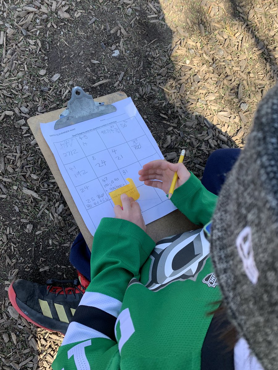 mrshaghani's tweet photo. Easter, Passover and Math, oh my! Ss spent time this afternoon solving math problems in hidden eggs. They were also looking for the hidden matzah (the afikoman). Happy celebrations to all! @msichiyen @laclassedemmes @MmeBedder @AllenbyPS https://t.co/lw6sYnZTGG