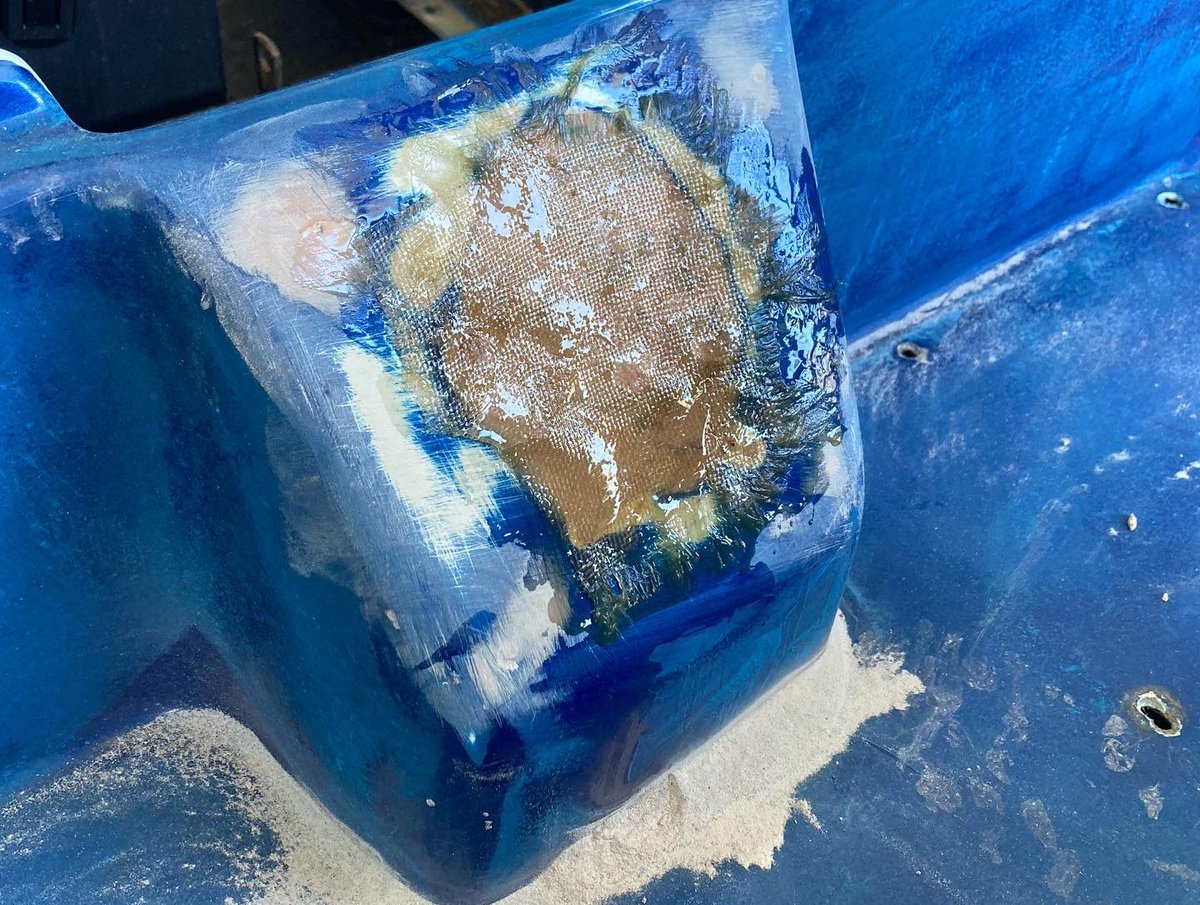 TwistedTreads's tweet photo. Progression photos of some #fiberglassrepair work on the #ProjectEvette https://t.co/dEzjtb0Vhf