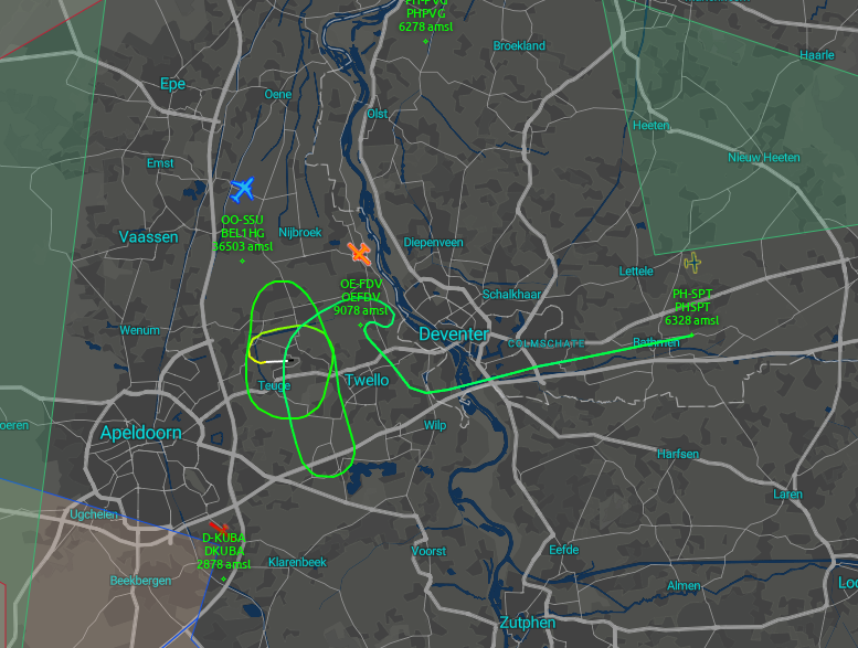 Dutch_Radar's tweet photo. Nu: eerste vlucht van de PH-SPT (ex ZS-XXL) na ombouw tot Supervan 950 door @AircraftMN. Dit toestel is de nieuwe aanwinst van Nationaal Paracentrum Teuge #ADSB #Luchtvaart #radar #EHTE https://t.co/DdaaKODdzT