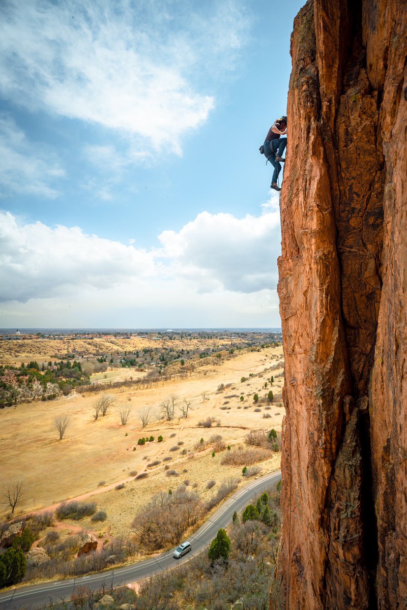 Climbing in Garden of the Gods, Colorado yesterday