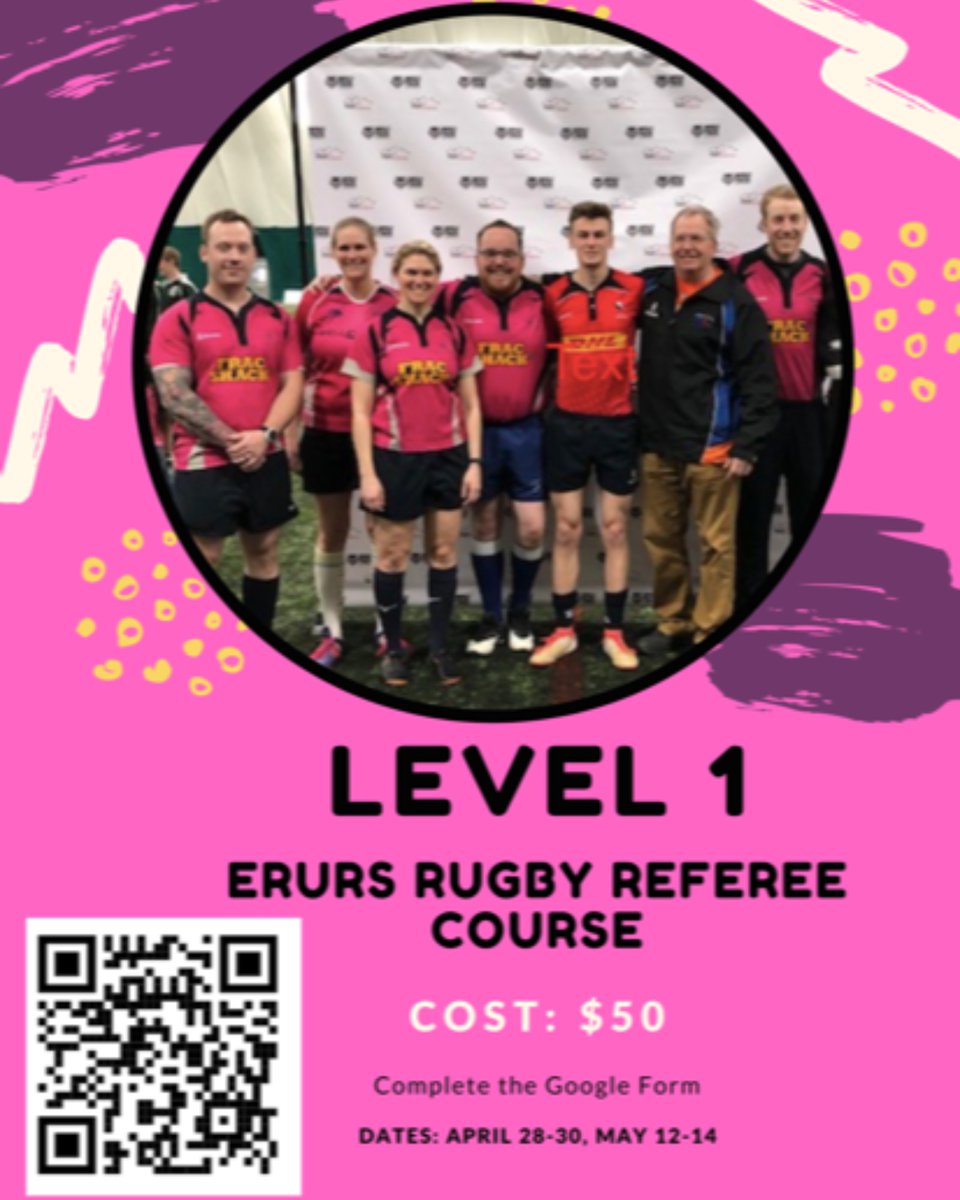 Level 1 Match Officials courses

Technical Session - April 28th 4:30-8:30pm 
Practical Session - April 29th/30th at the Lynn Davies tournament at the Druids' fields

Technical Session - May 12th 4:30-8:30pm 
Practical Session - May 13th/14th at the Ross Shepard tournament