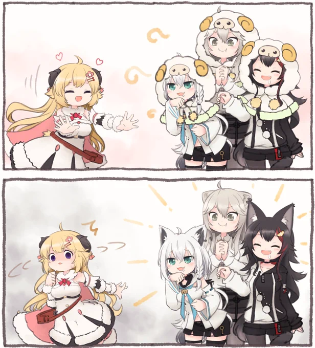 おいでおいで。。
#つのまきあーと  #ししらーと  #みおーん絵  #絵フブキ 