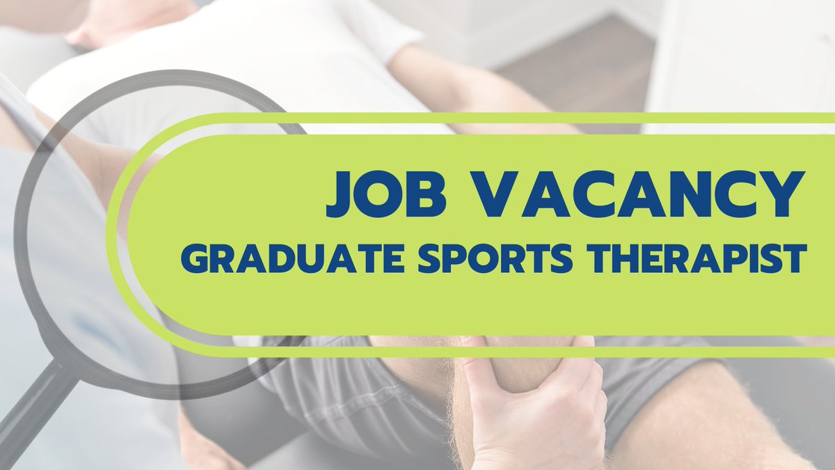 #JobVacancy Part Time Clinical Graduate Sports Therapist for Namix Performance – Northwich; Cheshire

indeedhi.re/3JIJLkT

#GradSportsTherapist #SportsTherapy
