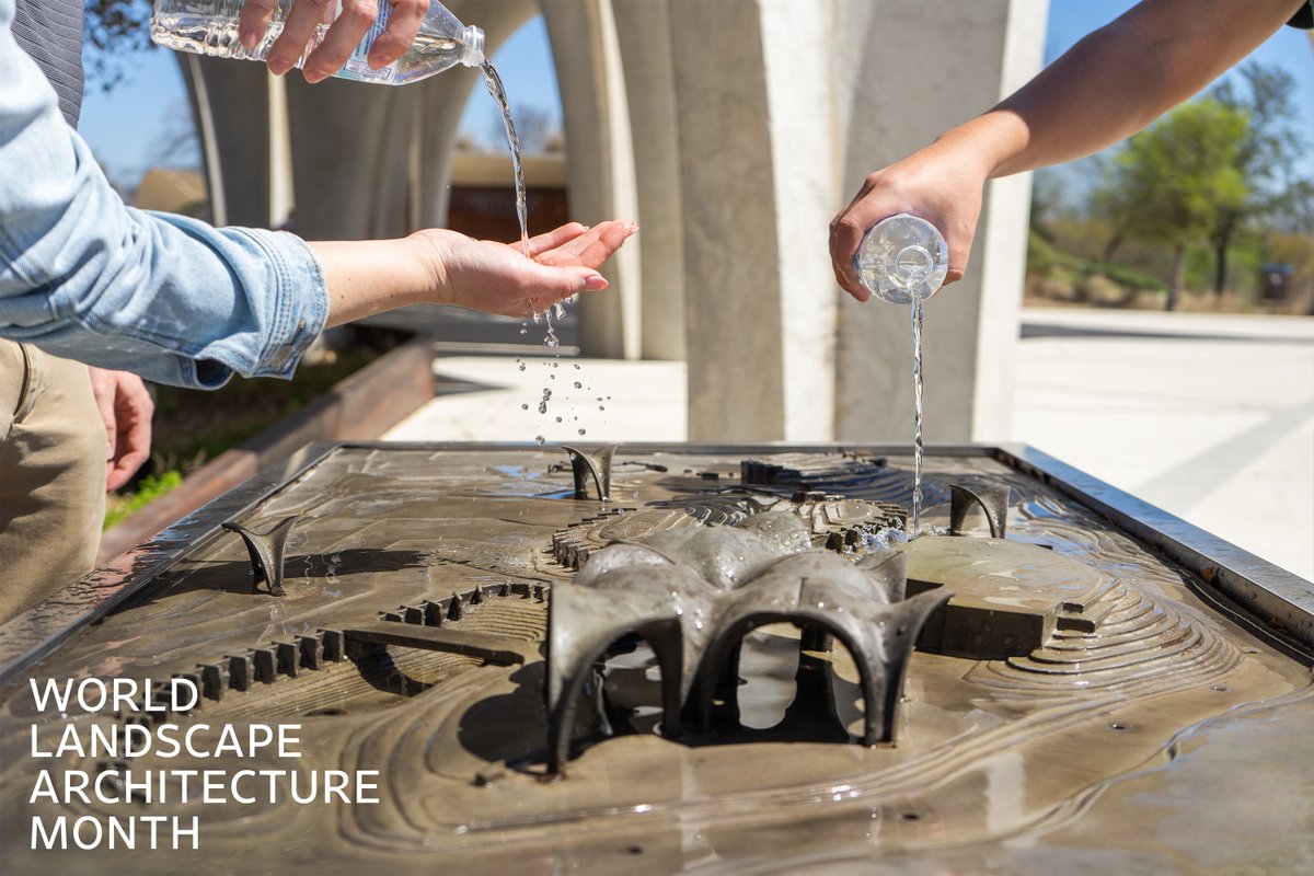 At Confluence Park, visitors can learn firsthand about the site’s water story! A scale model shows how 85% of site runoff is captured and reused. Designed by the landscape architect, the model acts as a hands-on teaching tool to illustrate sustainable water practices.

#WLAM