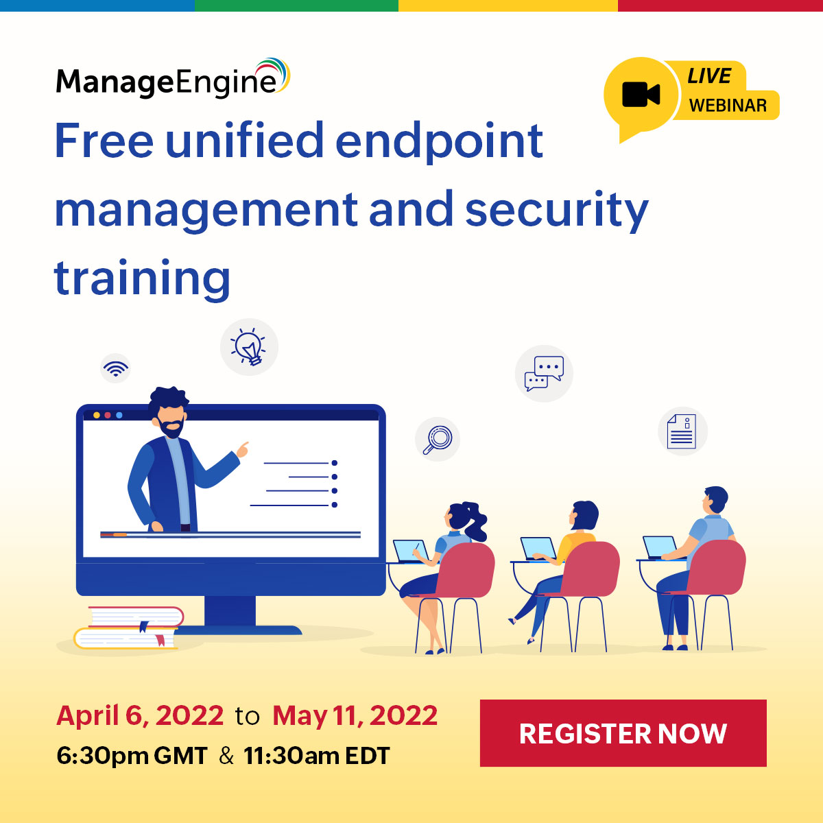 manageengine's tweet image. [Live training] Now you can run a script before deploying software. How? Learn more about what you can do with ManageEngine&apos;s UEM solution. Register now!

#DesktopCentral #SoftwareDeployment #EndpointManagement
https://www