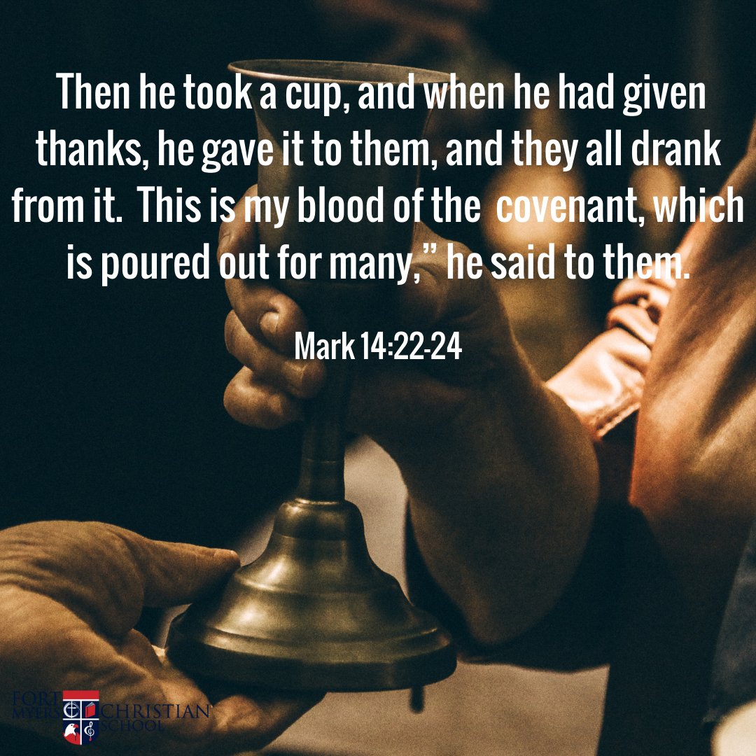 FMCSEAGLES's tweet photo. Have a blessed Holy Thursday!
.
.
.
#ScriptureThursday #FMCSBuilds #Shine #Privateschool #LeeCountySchool #ChristianEducation https://t.co/hUhkGRMNoT