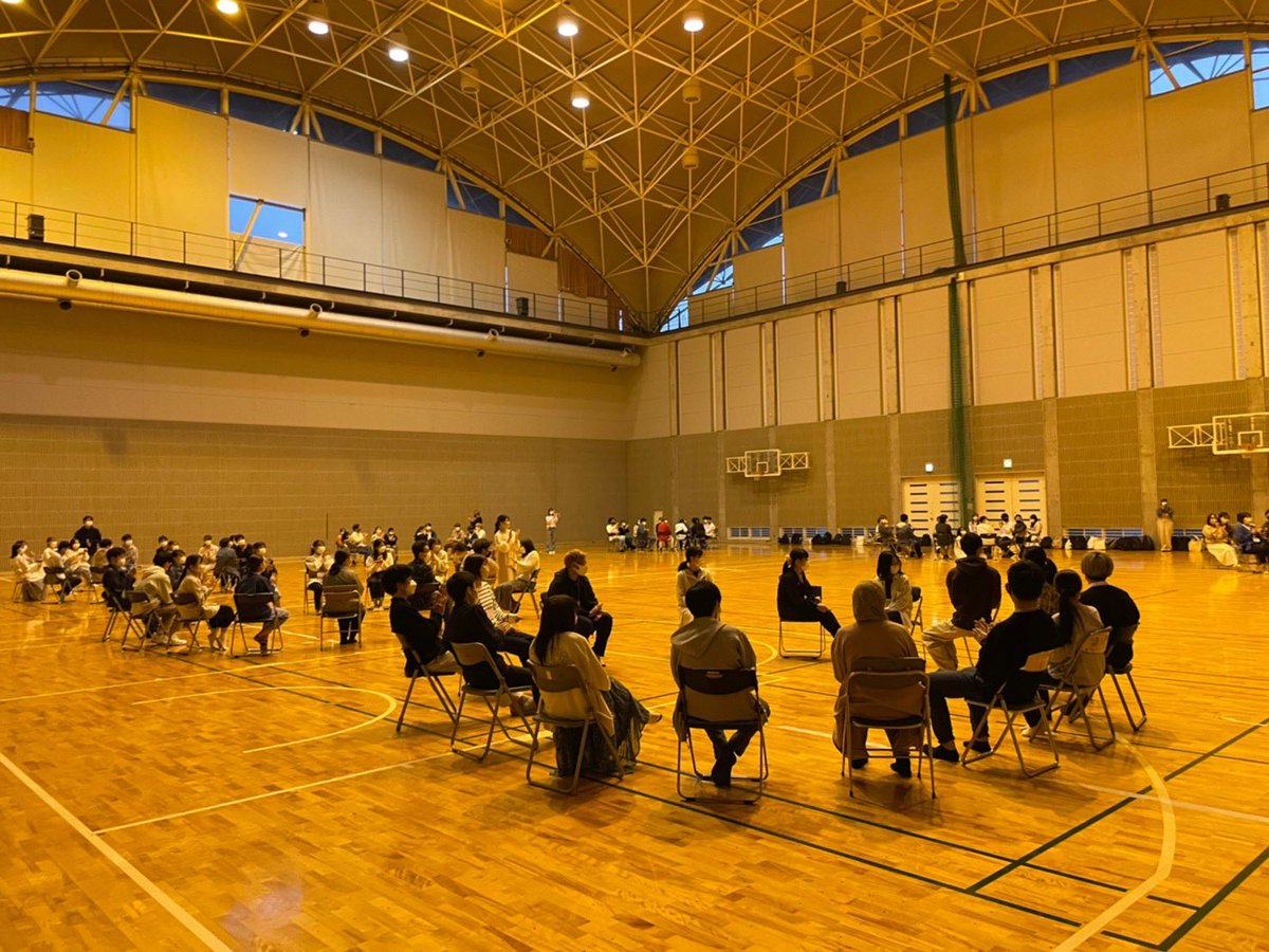 【新入生歓迎会1日目終了】
新歓1日目にご来場いただいた皆さん本日はありがとうございました！！
短い時間でしたが、レクリエーションや抽選会ととても楽しい時間になったのではないでしょうか！？
明日参加される方は時間と場所が変更になっておりますのでご注意下さい。