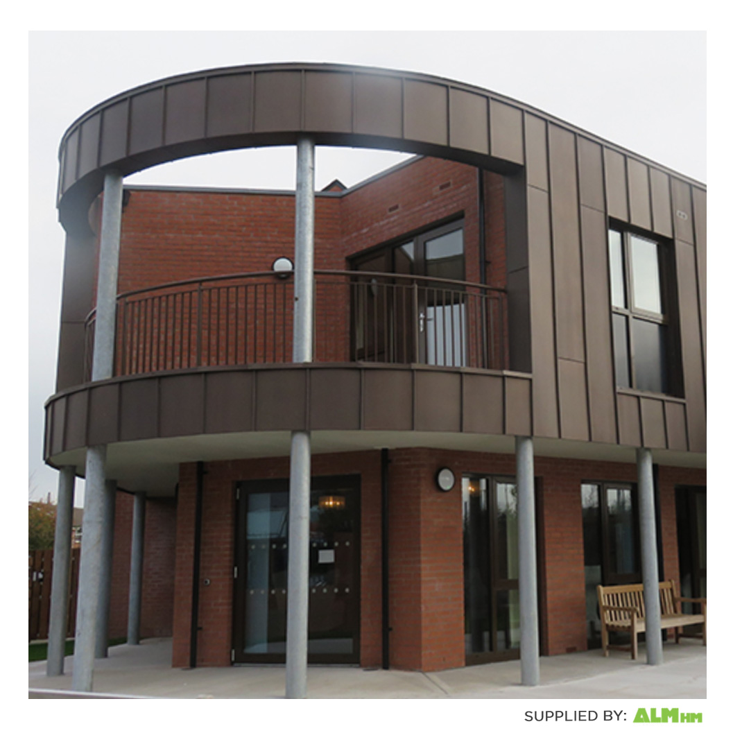 ALM_ALMHM's tweet photo. Great project supplied by @Metseam ALM HM Ireland 
Cullintree Meadows Nursing Home, Belfast. 

Contractor: @NDRoofingAndCo1
Architect: @KnoxClaytonArch
Material: Samsung Pre-Oxidised Dark Brown #Copper. 
System used:  Standing Seam Cladding https://t.co/zM5Uu2fFBh