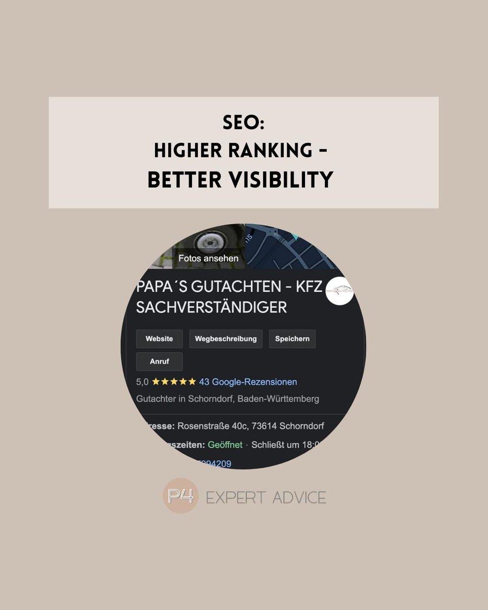 Phoch41's tweet photo. Our customers are different &amp; we love that! We face new challenges and work our way into the new subject 🤩

Papas Gutachten is an accident assessor - we gave the website, from SEO to Social Media, a little rebranding 💯 https://t.co/1vNBWIxKmP