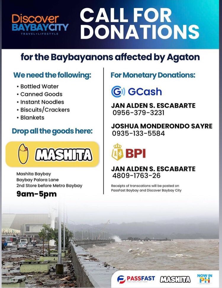 Ace_Yo_Bloom's tweet image. Here are the other donation drives where you can send your donations.

#IloiloNeedsHelp
#LeyteNeedsHelp