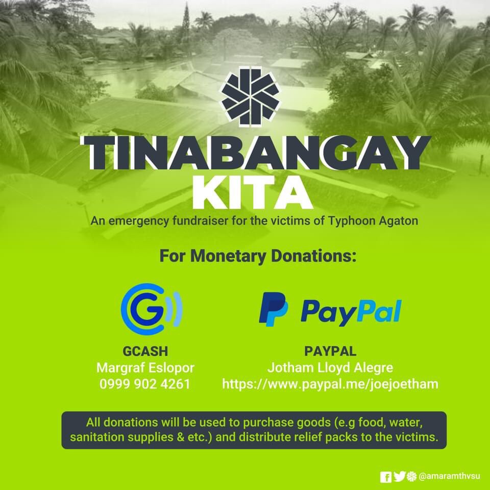 Ace_Yo_Bloom's tweet image. Here are the other donation drives where you can send your donations.

#IloiloNeedsHelp
#LeyteNeedsHelp