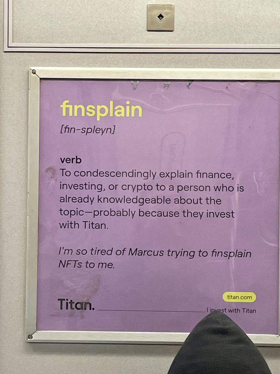 Relatable, especially when the ‘person’ is a woman. 
#newyorksubway