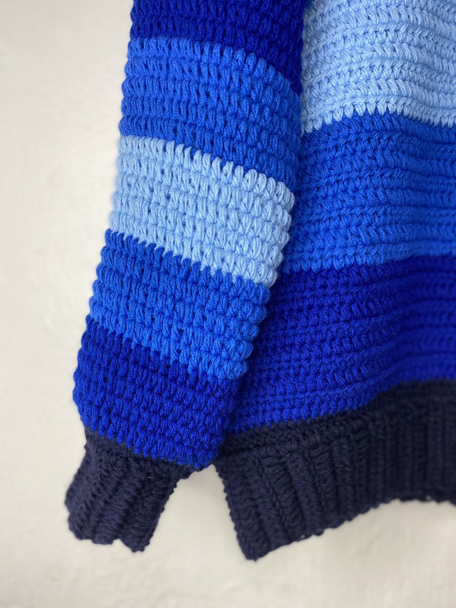 OreAkinde's tweet photo. If you come across this, Please take time out to retweet this my handiwork that took 24 balls of yarn + 134 hours to your timeline! 🧶 💙 https://t.co/baODKX3Txd