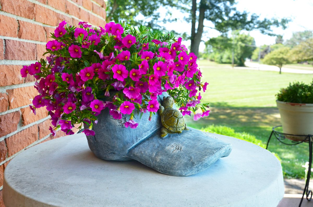 LifeIsGarden's tweet photo. Happy National Plant &amp; Gardening Day!  Show off your plants and the beautiful planters they're living in!  Today we're featuring our adorable Denim Cap Planter: https://t.co/fC7CwUNCOt 🧢
#nationalplantday #nationalgardeningday #planters https://t.co/swEUwxDqaK