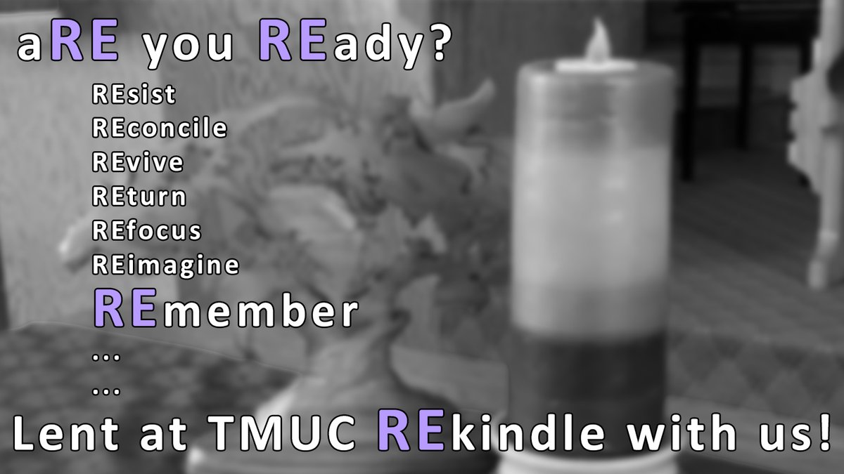 Maundy Thursday Communion is on ZOOM at 7:00 tonight! Details are on TMUC.ca
Please join us as we REmember!