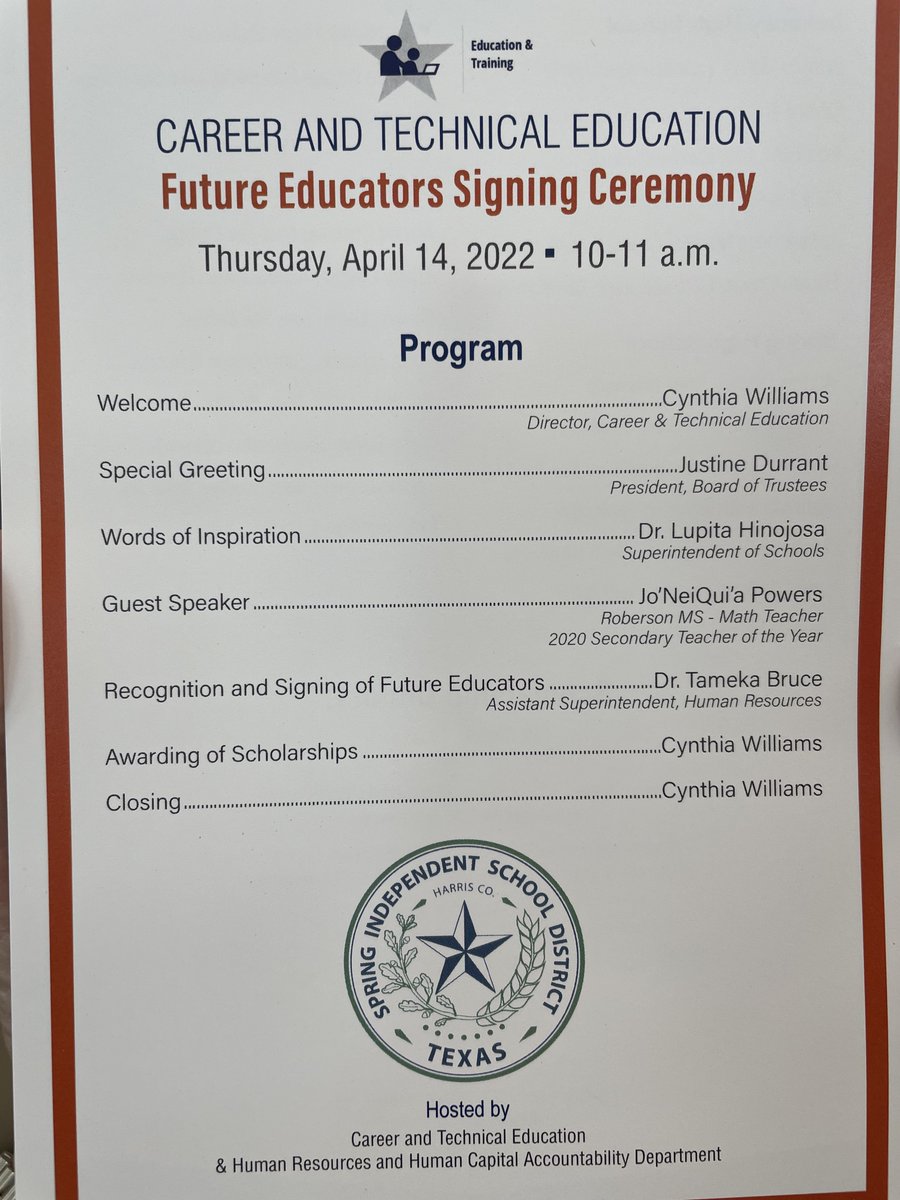 DrBrownEDU's tweet photo. We are SO PROUD of our seniors!! 🧑🏽‍🎓👩🏾‍🎓CTE Future Educators Signing Ceremony! These are our future teachers  @SpringISD @Dekaneywildcat @whsmustangs @SPRINGHIGHLIONS @LauraH1431 @ResendizEDU #WeAreSpring #FutureTeachers #SpringPride https://t.co/2sWuOfY4aM