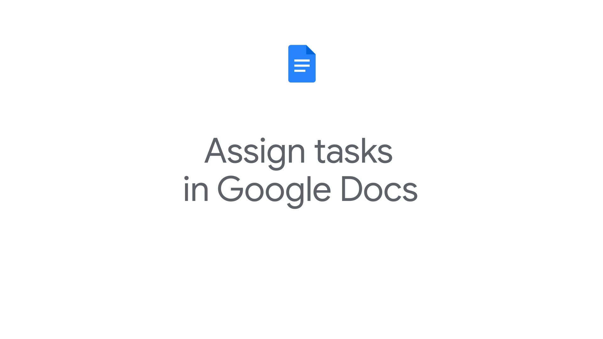 How Do You Assign Tasks In Google Docs