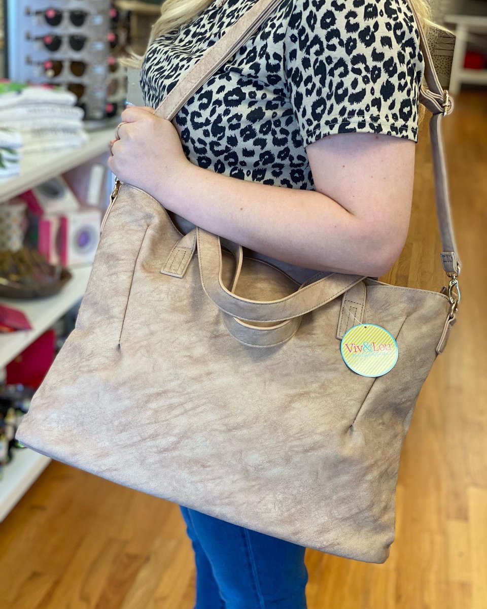 Shop_Julies's tweet photo. We are loving these Viv &amp; Lou handbags! So pretty and functional! Two different strap options, one being adjustable! Stop in and grab your favorite today! 

#shopjulies #bags #handbags #vivandlou #shopping #shopsmall #shoplocal #stopin #almaga https://t.co/iRPUHRdwCD