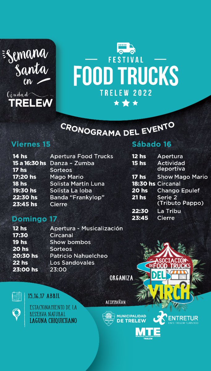 Recibimos Semana Santa con variadas propuestas para toda la familia y la 4ta edición de la Paella Solidaria. Un evento que año tras año demuestra el valioso compromiso social de los y las trelewenses.

Celebremos en familia.

#TenésTrelew