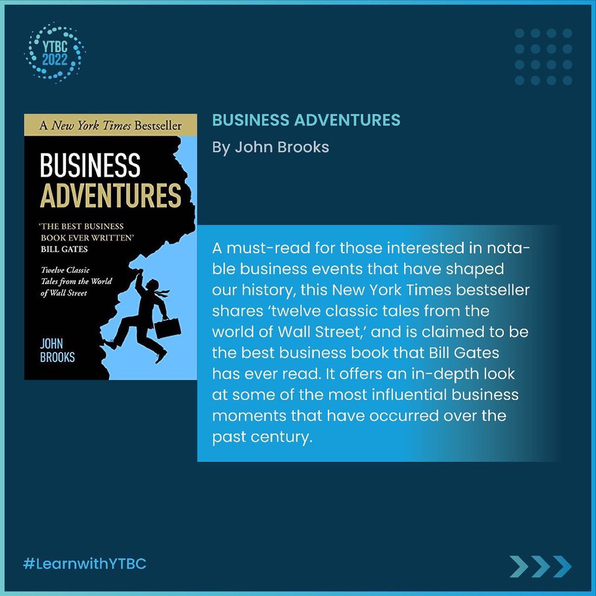 2021Ytbc's tweet photo. Be it the tenets of 'wealthbuilder par
excellence' Warren Buffet, a dip into history for evergreen learnings, spotting the blind-spot of entrepreneurs, golden investing tips or iconic success stories here are books that'll be hard to put down! #ytbc #businessbooks #entrepreneur https://t.co/pLS4sI73T1