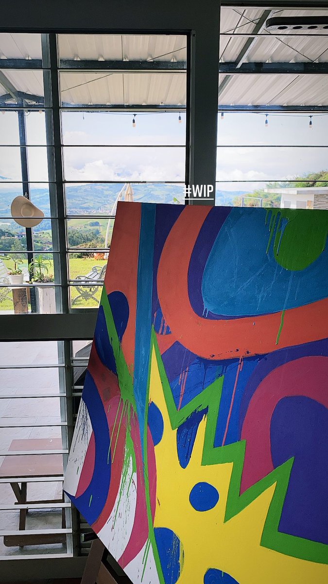 eggmini92's tweet image. 50% 🎨
.
#WIP #vinil #painting