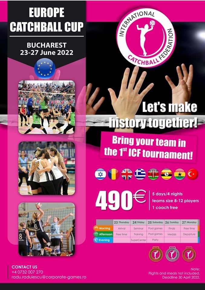 CatchballT's tweet photo. Europe #Catchball Cup #Bucharest 23-27 June 2022 https://t.co/bYUzdJSHuz
