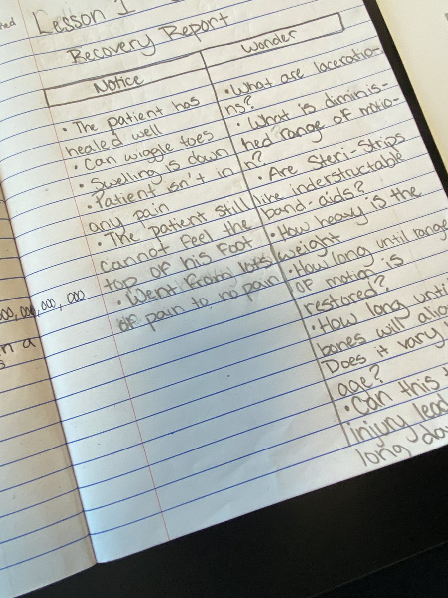MrsEtense's tweet photo. What is healing? @OpenSciEd Ss analyzing dr reports & working on a definition of “healing” in Mr. D’s room. #ESMS #6thgradescientists #wordsweearn #sciencevocab @MrsCEastShore @NGSS_tweeps @MrsSTEMilford https://t.co/4EgTOYgtwE