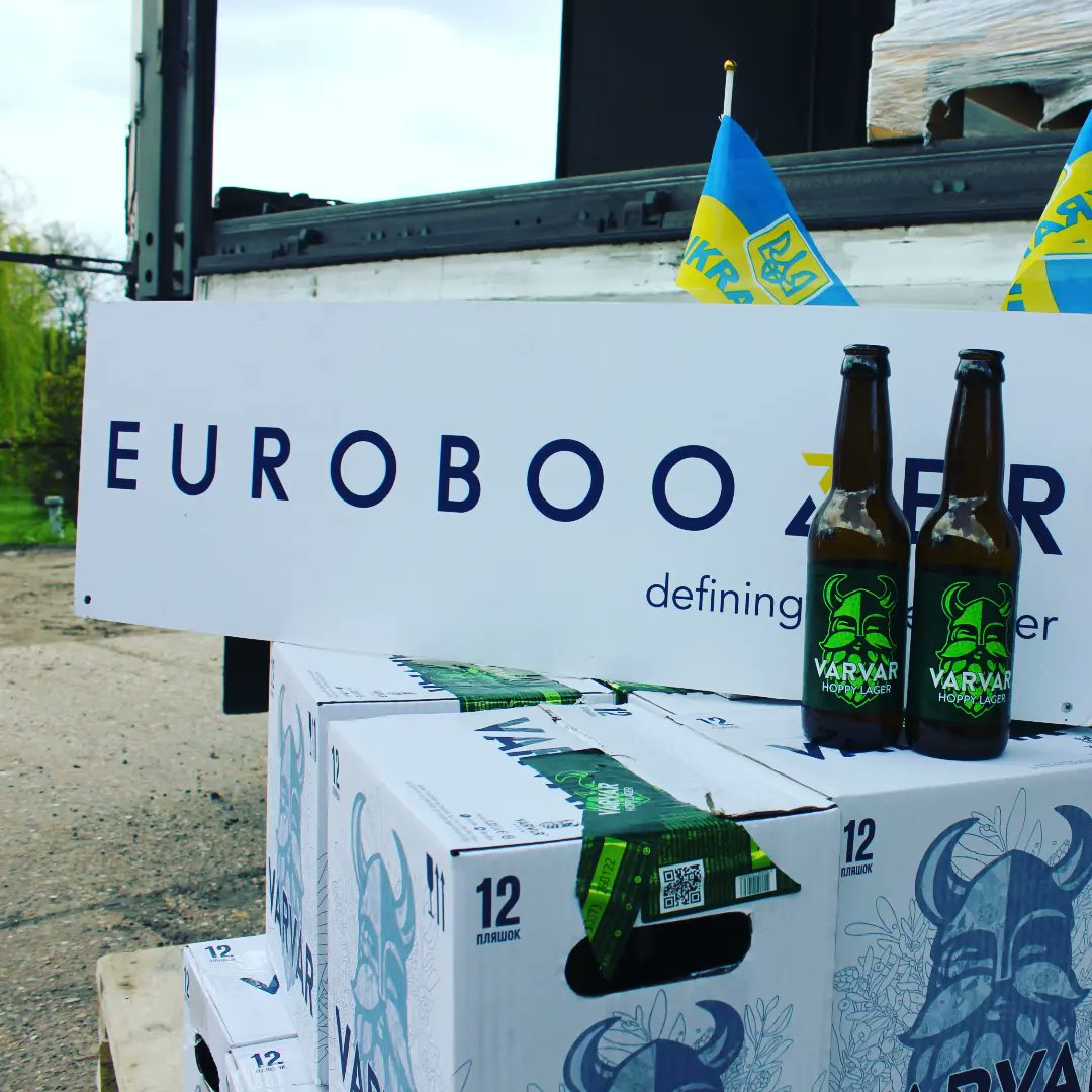CRBrewery's tweet photo. Join us in raising a glass and some money for the people of Ukraine! 🇺🇦 Thanks to Euroboozer, who have managed to save 30,000 pints worth of beer from Varvar Brew, our pubs will be stocking the Kyiv-based brewery's beer on the bar from today!**
More here: https://t.co/GNLeAt39ok https://t.co/eukaUQWIkG