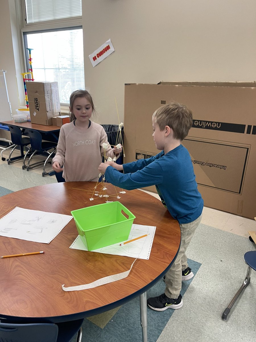 Second Grade Spaghetti Tower Challenge with Mrs Wynne’s class         25 pieces of spaghetti +tape+ creativity + collaboration <a href="/lkwdhmes/">Lkwd Horace Mann</a> <a href="/LkwdSchools/">Lakewood OH Schools</a>