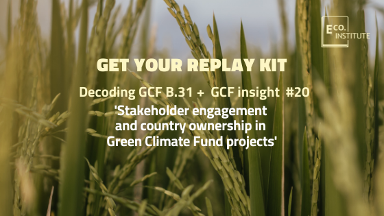#GCFB31 | THANK YOU to today's webinar participants! If you would like to hear our <a href="/theGCF/">Green Climate Fund</a> analysis, you can sign up to our Latest Thinking newsletter where you'll receive the video playback and more: bit.ly/latestthinking #climatefinance #gcf