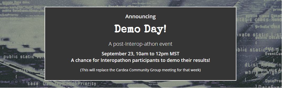 Demo Day is starting in just 30 minutes, don’t miss your chance to see examples of #interoperability in action! Join the event here: lists.lfph.io/g/cardea #opensource #interoperability #blockchain #decentralizedidentity