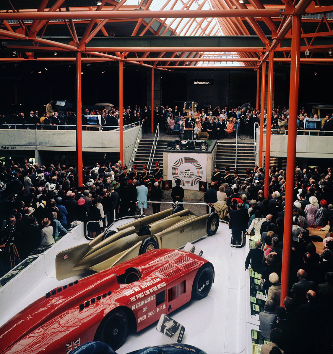 Beaulieu_Hants's tweet photo. When Edward, Lord Montagu displayed five cars in Palace House, it led to the first permanent national motor museum in the world. Now we are celebrating the 50th anniversary of the National Motor Museum with #50objects to tell #TheStoryofMotoring #NationalMotorMuseum https://t.co/SpiJ18g8jp