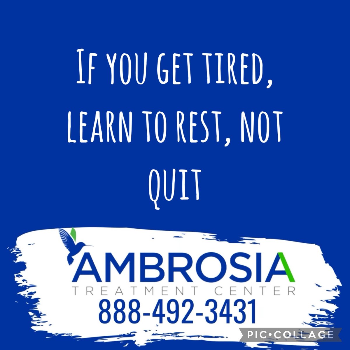 AmbrosiaTC's tweet photo. Never quit! #ambrosiatc #mentalhealthawareness #thereishope #recovery #sober https://t.co/vvNgwZxmhB