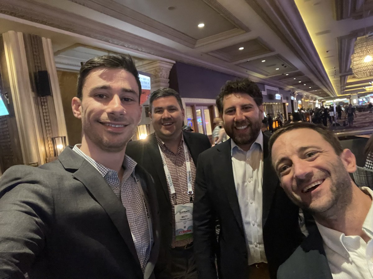 EShvartsman's tweet photo. When it comes to keeping up with innovation in payments #Transact2022 is the place to be! Had a great time catching up w/ @ElecTranAssoc team, congrats for throwing a great event @ScottTalbottDC @crossriverbank https://t.co/vpLxXXcg6l