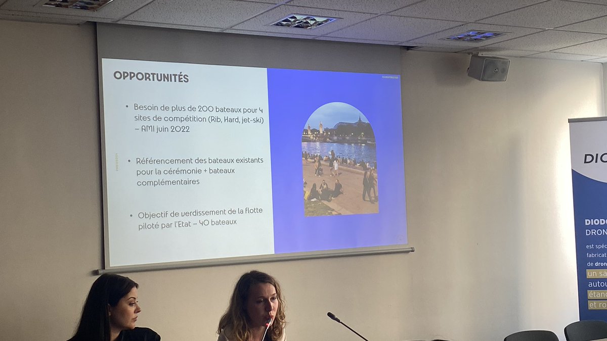 P_Missoffe's tweet photo. @jeuxolympiques intervient durant la journée de l’#innovation #navale @Gican_InduNav - des enjeux d’innovation, et des centaines de navires et bateaux nécessaires. A la recherche des modèles économiques permettant de valoriser les filières françaises. #SeaStart #verdissement https://t.co/LKBOMTCUci