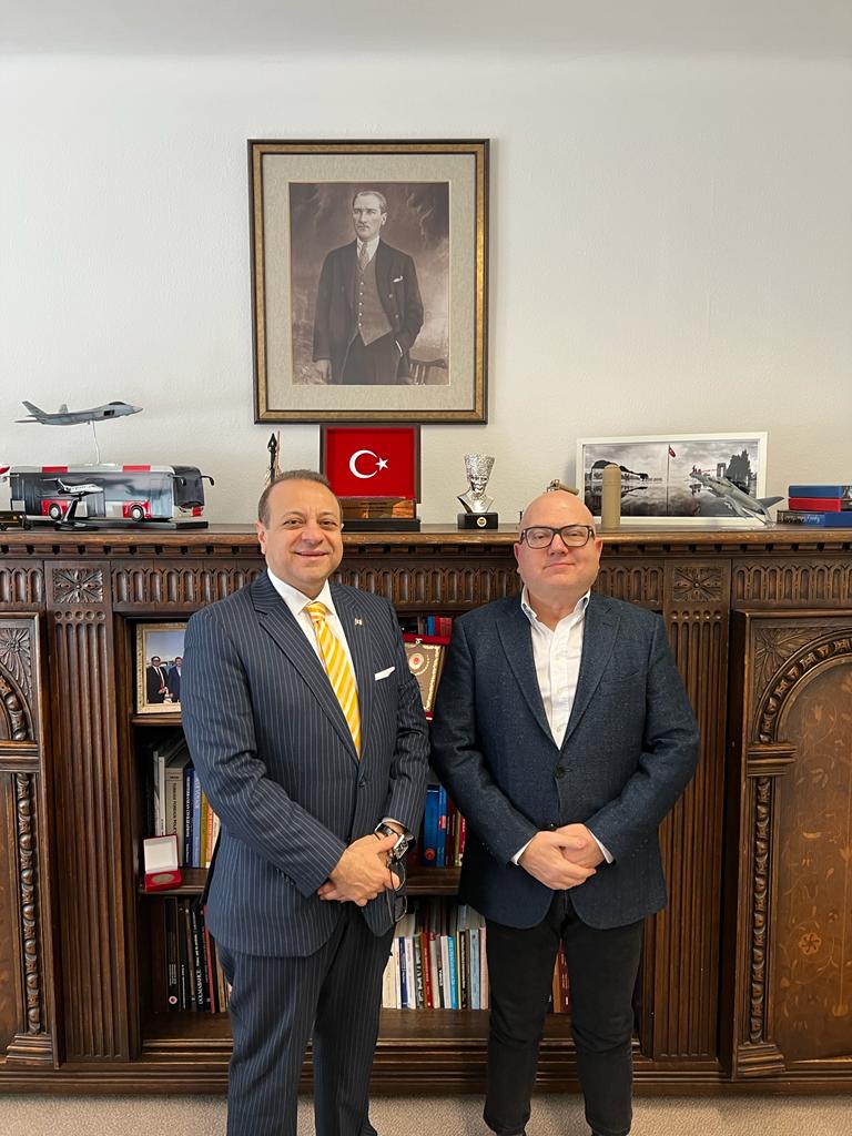 Mr. İbrahim Erdinç, a Member of the Board of Directors of Uluer Holding, who supports our efforts to increase the trade volume between Türkiye and the Czechia, visited our Ambassador H.E. Egemen Bağış within the scope of the Prague contacts, and received his recommendations.