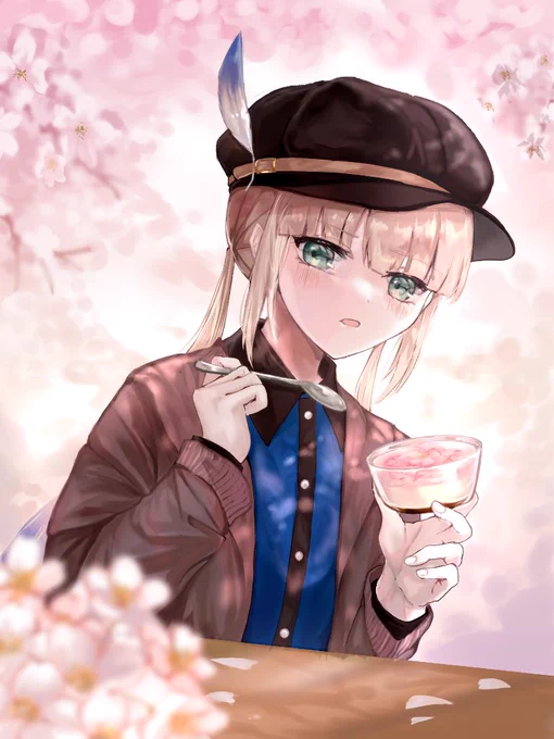 4月中は桜スイーツ売ってくれますよね
#FGO
#絵柄が好みって人にフォローされたい 
