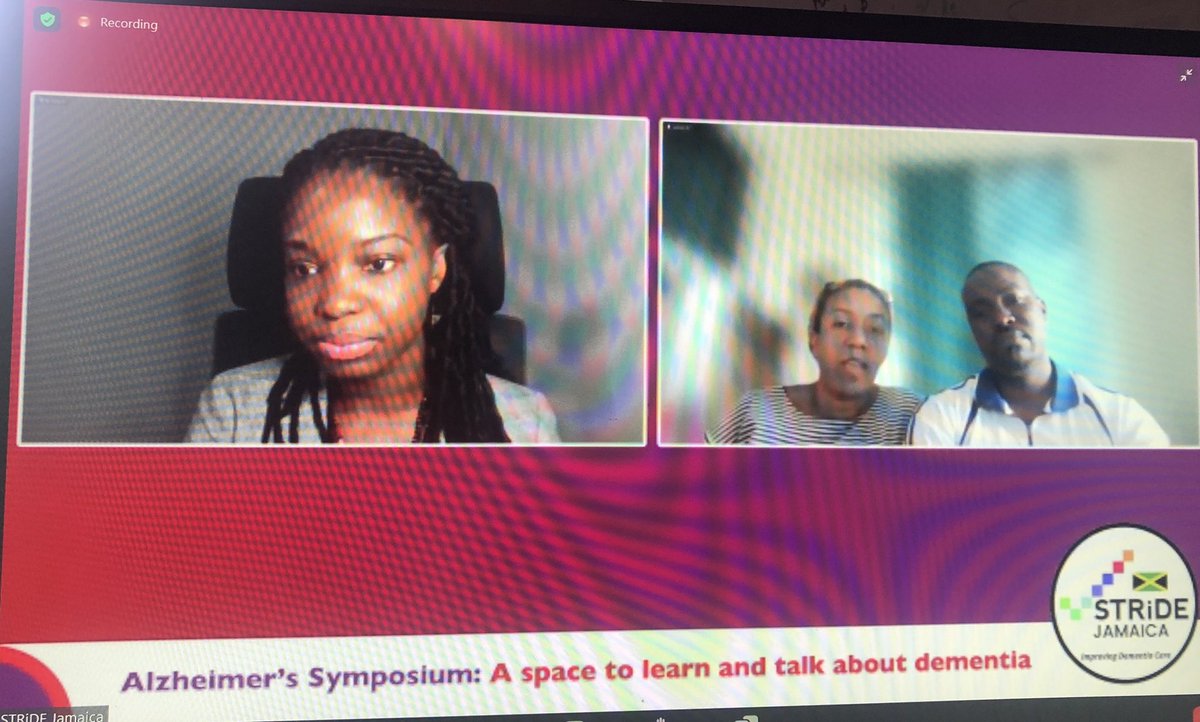 Poignant & important conversation between @StrideJamaica researcher @JanelleRobin_ & family carers who share their story. Call for more awareness across society, less stigma, and supportive policy. @STRiDEDementia @AdelinaCoHe @AlzDisInt @IshtarGovia @alzheimersja