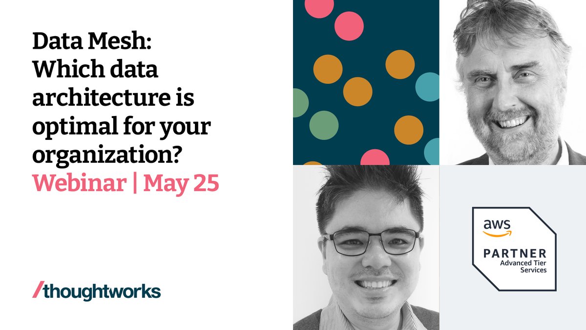 Webinar on May 25 with AWS ‘Data Mesh: Which data architecture is optimal for your organization?’
